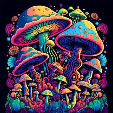 Shroom Drawings, Trippy Paintings, 2024 Bujo, Paint Room, Mushroom Designs, Wallpaper 2023, Mushroom Paint, Mushroom Wallpaper, Mushroom Drawing