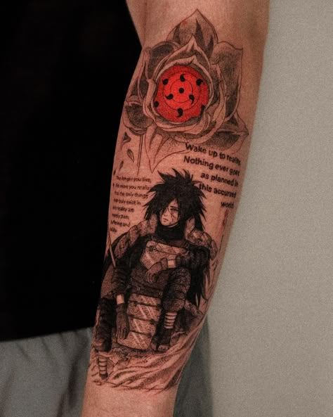 „Wake up to reality. Nothing ever goes as planned in this accursed world. The longer you live, the more you realize that the only things that truly exist in this reality are merely pain, suffering and futility.“ - Madara Thank you for trusting me to cover up your scars and with your first tattoo after 9 years. #madara #madarauchiha #animetattoogermany #animetattooartist #animetattoo #mangatattoo #mangatattooartist #narutotattoo #narutotattoos #uchiha Wake Up To Reality, Clover Tattoos, Manga Tattoo, Naruto Tattoo, Viking Tattoo Design, Mystical World, Viking Tattoos, Madara Uchiha, Anime Tattoos