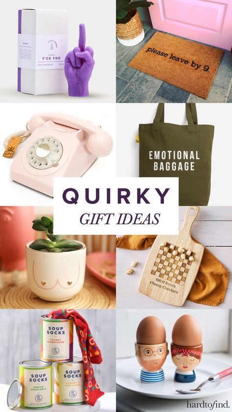 Whimsical Christmas Gifts, Quirky House Ideas, Gifts For Weird People, Unique Christmas Presents, Interesting Gift Ideas, Novelty Gifts Funny, Gift Ideas For Artsy People, Awesome Gift Ideas, Gifts For Gen Z