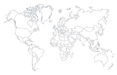 World Map With Country Borders Background Blank World Map Printable Free, Free Printable World Map With Countries, World Map Outline Printable, Printable World Map With Countries, World Map Sketch, Full World Map, World Map Coloring Page, Free Printable World Map, World Map Template