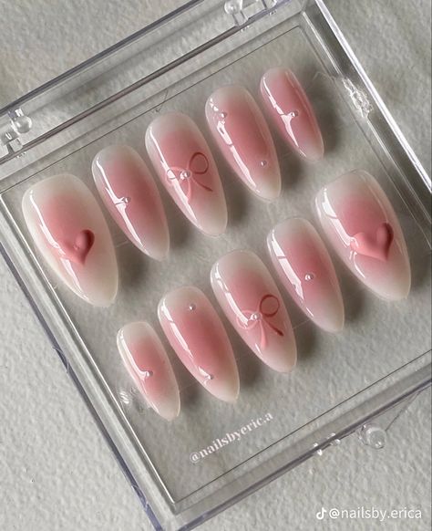 Fake Nails Ideas, Nail Y2k, Pink Fake Nails, Blush Nail, Pink Press On Nails, Fake Nails Designs, Makeup Tip, Wow Nails, Hello Nails