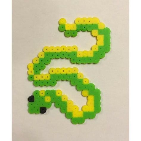 Snake Crafts, Easy Perler Beads, Easy Perler Bead Patterns, Perler Bead Projects, Melty Bead Patterns, Pearl Beads Pattern, Easy Perler Beads Ideas, Hama Beads Design, Perler Bead Designs