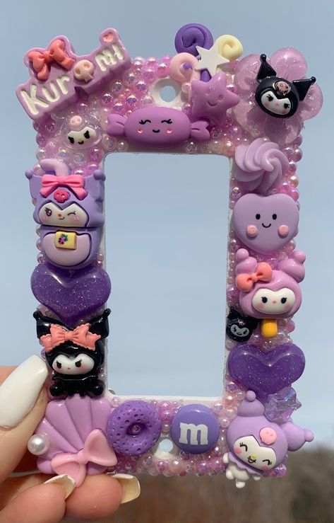 Purple Aesthetic Kawaii, Horror Movies Funny, Flower Mirror, Strongest Glue, Light Cover, Light Switch Cover, Kawaii Aesthetic, Switch Covers, Light Switch Covers