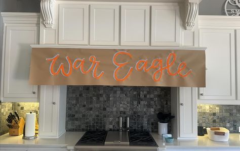 banner for grad party! Painted Graduation Banner, Auburn Graduation, Painted Banner, Graduation Banner, Grad Party, Grad Parties, Senior Year, Graduation Party, Auburn