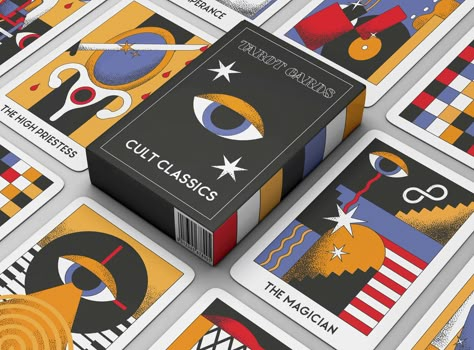 Tarot Branding, Tarot Cards Design, Tarot Card Set, Tarot Design, Unique Tarot Decks, Tarot Card Design, Game Card Design, Sticker Design Inspiration, طابع بريدي