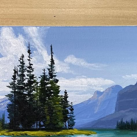 🇵🇭 on Instagram: "“Be calm like a calm lake, then you will look beautiful like a beautiful calm lake.” 🏞️ - Mehmet Murat ildan  Just uploaded new YouTube video! Have a great day! 🥰  #correaart #acrylicpainting" Lake Louise Painting, Art Recreation, Marvel Paintings, Gouache Paints, Watercolor Flowers Tutorial, Be Calm, Small Canvas Paintings, Lake Painting, Small Artwork