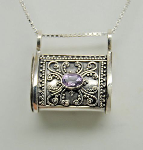 AMETHYST CREMATION JEWELRY STERLING SILVER CREMATION URN NECKLACE MEMORIAL URNS | Everything Else, Funeral & Cemetery, Cremation Urns | eBay! Cremation Jewelry Necklaces, Hammered Silver Jewelry, Remembrance Jewelry, Sunflower Jewelry, Urn Jewelry, Urn Necklace, Ashes Jewelry, Urn Necklaces, Couple Jewelry