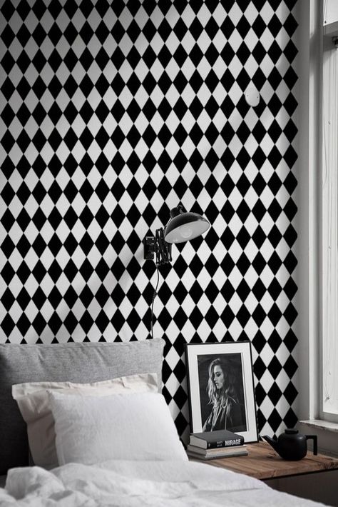 Harlequin - Wallpapers - LenarteWallpapers.com Wallpaper Geometric Pattern, Black And White Pattern Design, Blackandwhite Wallpaper, Pattern Design Wallpaper, Poppy Decor, Wallpaper Black And White, Wallpaper Geometric, Harlequin Wallpaper, White Sofa