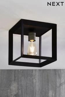 Homeware Lighting | Next Ireland Porch Ceiling Lights, Boys Bedroom Colors, Black Ceiling Lighting, Porch Ceiling, Hall Lighting, Industrial Ceiling Lights, Kitchen Ceiling Lights, Flush Light, Wall Ceiling Lights