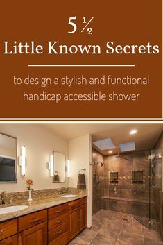 Stylish & Functional Handicap Accessible Shower. Your shower might work for you now, but how about down the road when it is a little bit tougher to get around? You need a shower that will be accessible for you in your old age as well as stylish! | Innovate Building Solutions | #HandicapAccessible #ShowerDesign #RollInShower | Roll In Shower Design Handicap Accessible Shower Ideas Bathroom Design for Handicap People Walk In Shower Designs, Accessible Bathroom, Stone Panels, Diy Shower, Large Bathrooms, Simple Bathroom, Bath Room, Shower Stall, Old Age