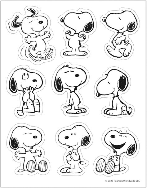 Amazon.com: Eureka Peanuts Snoopy Extra Large Stickers for Kids and Teachers, Multicolor, 36 Pieces : Toys & Games Snoopy Stickers, Snoopy Cake, Poodle Drawing, Snoopy Drawing, Baby Snoopy, Snoopy Images, Stickers For Kids, Snoopy Pictures, The Peanuts