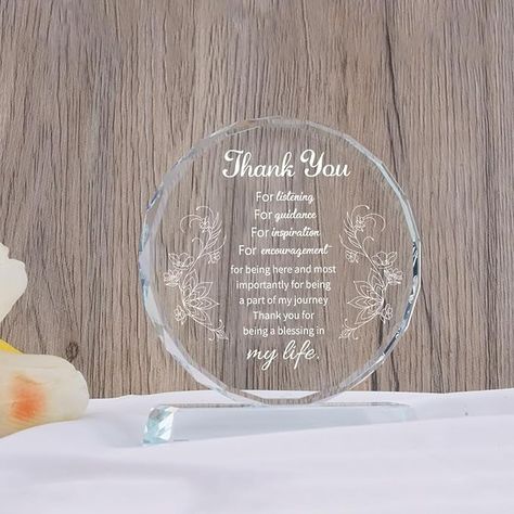 Amazon.com: Thank You Gifts, Engraved Crystal Appreciation Gifts for Women/Men, Office Gifts for Coworkers Employee Boss Lady Manager Mentor Teacher Coach Colleague Christmas Birthday Gifts : Office Products Office Gifts For Coworkers, Thank You Plaques, Mentor Teacher, Teacher Mentor, Men Office, Coaching Teachers, Boss' Day, Engraved Crystal, Christmas Birthday Gifts