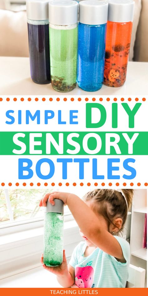 Make your own sensory bottles for your baby or toddler with this DIY guide. These sensory bottles provide your child with visual stimulation and play fun. Sensory Bottle, Diy Oil And Water Sensory Bottle, Glitter Calm Down Bottle, Calming Jar Diy Glitter Bottles, Glitter Glue Sensory Bottle, Glitter Jars Calming Diy, Sensory Bottles For Toddlers, Calming Bottle, Glitter Sensory Bottles