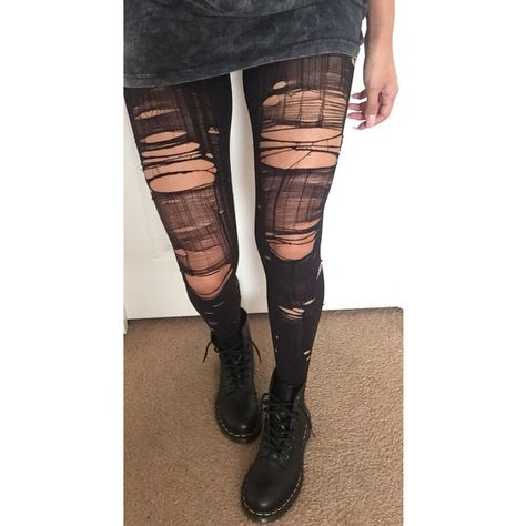 Opaque Ripped Tights ($21) ❤ liked on Polyvore featuring intimates, hosiery, tights, leggings, bottoms, pants, sheer hosiery, opaque hosiery, sheer stockings and ripped stockings Ripped Tights Outfit, Ripped Socks, Torn Tights, Ripped Stockings, Gym Items, Ripped Tights, Pants Ripped, Opaque Stockings, Quoi Porter