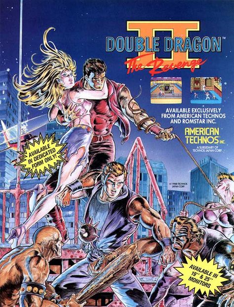 Double Dragon II: The Revenge History Of Video Games, The Revenge, Beat Em Up, Retro Gaming Art, Double Dragon, Gaming Stuff, Tv Tropes, Dragon 2, Retro Arcade