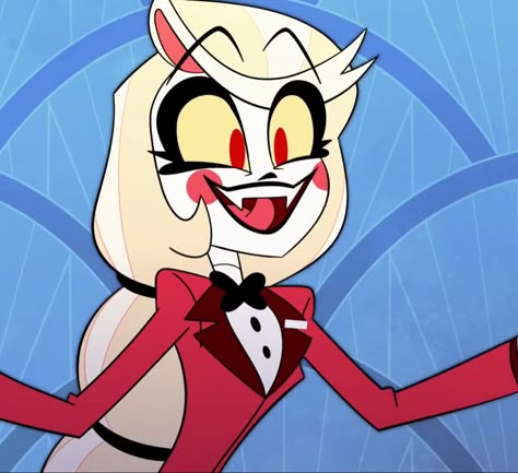 Charlie Redesign, Hazbin Hotel Screenshots, Charlie And Lucifer, Hazbin Hotel Pfps, Blitzo Helluva Boss, Charlie Morningstar Hazbin Hotel, Hazbin Hotel Fan Art, Sallie Mae, Miss Heed