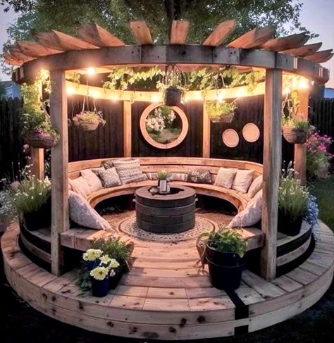 Backyard Fireplace, Dream Life House, Backyard Renovations, Decorating Home, Backyard Remodel, Home Decor Ideas Living Room, Backyard Inspiration, Backyard Inspo, Outdoor Decor Backyard