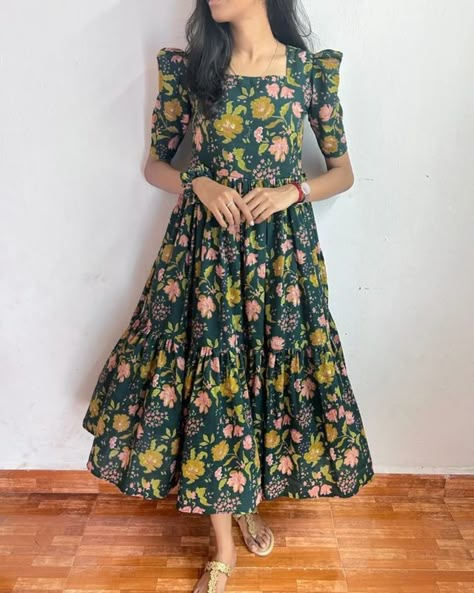 Shop & Share 🛍️ Beautiful Super Quality Western Dress 👗 Price : 750+$ 🤍 Manufacturing Products 📌 DM TO ORDER 💕 ORIGINAL DRESSES AT AFFORDABLE PRICE 😍 TRUSTED SELLER SINCE 2022 💯 COD & ONLINE PAYMENT ✔️ FOLLOW & JOIN WHATSAPP CHANNEL FOR EXCLUSIVE COLLECTION 😍 MUST CHECK HIGHLIGHTS 💗 A259 Introducing our latest essential: the Green Floral Dress. Crafted for comfort, this easy-breezy dress features a delightful floral print. With a charming back knot detail and playful frill at the bottom,... Long Frock Designs For Women, Simple Frock, Simple Frock Design, Latest Designer Dresses, Floral Frocks, Long Frock Designs, Long Gown Design, Simple Frocks, Simple Kurti Designs