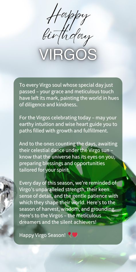 Whether your Virgo birthday has just wrapped up, is shining today, or is just around the corner – we celebrate you! Virgos are known for their meticulous nature, grounded approach, and loving heart. Join our Virgo community and get inspired daily with posts tailored just for you! Follow us now for a year full of Virgo magic! #Virgo Keywords: Virgo traits meticulous perfectionist Earth sign analytical loyal Virgo season born in September Virgo power Beyonce Zendaya Michael Jackson Keanu Reeves Virgo Power, Virgo Earth Sign, September Virgo, Virgo Stuff, Virgo Woman, Virgo Birthday, Born In September, Virgo Traits, Virgo Quotes