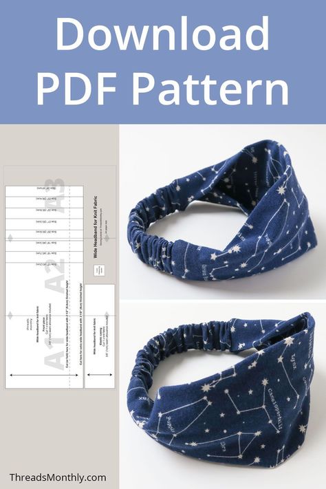 Fabric Headband Tutorial Free Pattern, Headband Free Pattern Sewing, Elastic Headband Pattern, Headbands Patterns Free, Make Headbands Diy, Headband Pattern Sewing Free, Sewing Headbands Pattern, How To Sew A Headband With Elastic, Elastic Headband Diy