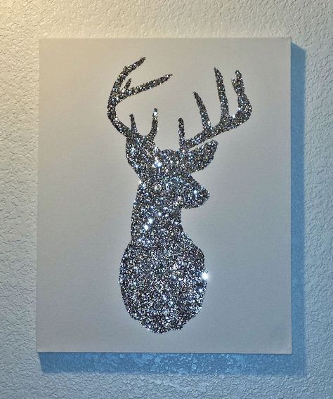 Christmas Diamond Art, Glitter Art Painting Canvases, Diy Diamond Art Ideas, Glitter Canvas Diy, Rhinestone Painting Canvas, Glitter Glue Art, Glitter Painting Canvas, Glitter Art Painting, Glitter Paint Canvas