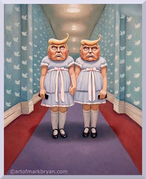 The very naughty girls | Paintor : Mark Bryan Farewell forev… | Flickr Absurdism Art, Absurd Art, Mark Bryan, Surrealism Painting, Lowbrow Art, Creepy Art, Pop Surrealism, Weird Art, Surreal Art