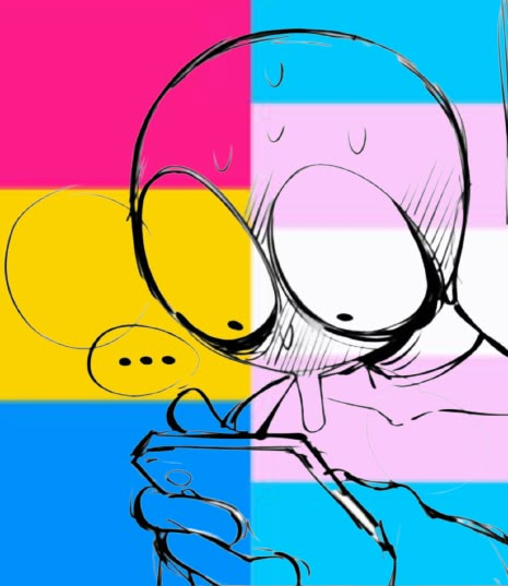 Trans Drawings Ftm, Trans Pfp Discreet, Trans Aesthetic Ftm Art, Gender Dysformia, Cute Trans Drawings, Trans Flag Art Wallpaper, Trans Drawings Ftm Dysphoria, Trans Pride Flag, Trans Art