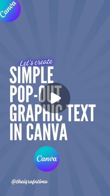 Iqra  Fatima | Canva designer on Instagram: "Pop-out graphic+text design tutorial in @canva 🚀 . . - step by step tutorial in @canva  - Hope it's helpful to you  - shower me with some love 💕 - Follow me for such cool stuff @theiqrafatima  . . - Don't forget to like comment and follow guys 🤗 - DM FOR DESIGNING SERVICE  . . - THANKS FOR WATCHING 🤗  Hashtags 📎 #canva #canvatutorial #canvadesign #text #canvatext #popoutdesign #graphicdesign #graphictext #typography #canvatemplates #canvaforsocialmedia #canvapost #canvatypography #freelamcer #canvafreelancing #socailmedia #SocialMediaDesign #posterdesign #PopOutArt did you enjoy it" Graphic Text Design, Typography Shirt Design, Ut Art, Text Animation, Canva Tutorial, Fun Texts, Canva Design, Business Resources, Graphic Design Tutorials