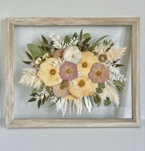 Pressed Floral Wedding Bouquet, Bouquet Frame Dried Flowers, Pressed Bridal Bouquet Framed, Pressed Flower Bouquet Framed, Pressed Bouquet Frame, Wedding Bouquet Frame Dried Flowers, Pressed Bouquet Wedding, Shadow Box Dried Flowers, Preserved Flowers Frame