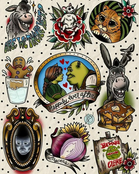 Traditional Tattoo Flash Art, Neo Tattoo, Movie Tattoo, Flash Sheets, Movie Tattoos, Traditional Tattoo Sleeve, Muster Tattoos, Flash Tattoos, Horror Tattoo