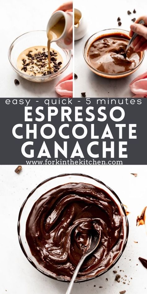 Espresso Icing, Chocolate Ganache For Cookies, Chocolate Espresso Icing, Chocolate Ganache Desserts, Chocolate Cake With Ganache, Fillings For Chocolate Cake, Fruit Ganache, Espresso Cake Filling, Filling For Chocolate Cake