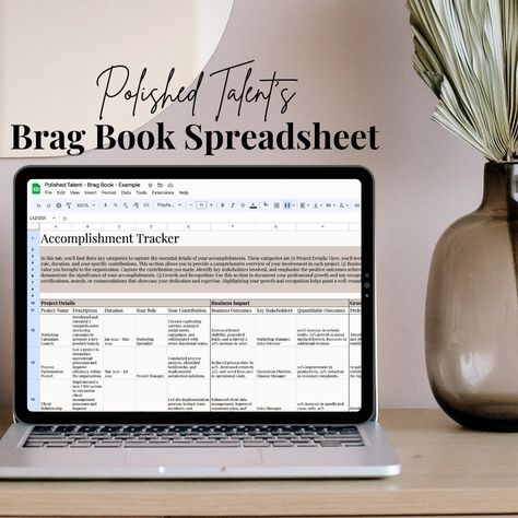 Book Spreadsheet, College Ready, Excel Sheet, Brag Book, College Readiness, Tracker Template, Performance Reviews, Interview Preparation, Career Advancement