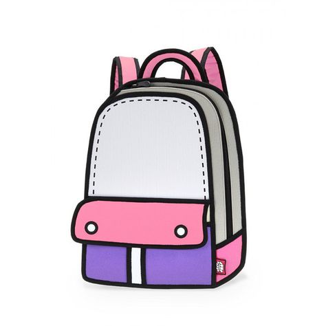 Adventure Backpack in Pink (435 RON) ❤ liked on Polyvore featuring bags, backpacks, pink, pink bag, knapsack bags, knapsack, rucksack bag and backpack Jump From Paper, 2d Bags, Adventure Cartoon, Knapsack Bag, Adventure Backpack, Cartoon Backpack, Cartoon Bag, Backpack Reviews, High Design