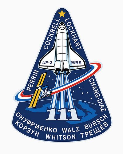 STS-111 | by NASA on The Commons Nasa Patch, Space Patch, Logos Vintage, Patch Sticker, Nasa Space Shuttle, Nasa Images, Nasa Missions, Leonard Nimoy, Nasa Space