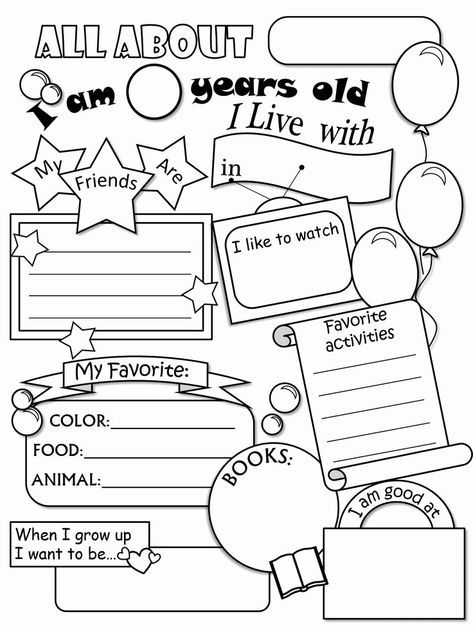 All About Me Printable Worksheet Unique All About Me Worksheets 11 Free Printables and Templates – Chessmuseum Template Library About Me Worksheet, Me Worksheet, All About Me Printable, All About Me Worksheet, Kindergarten Skills, About Me Activities, Learning Worksheets, Fun Worksheets, Reading Worksheets