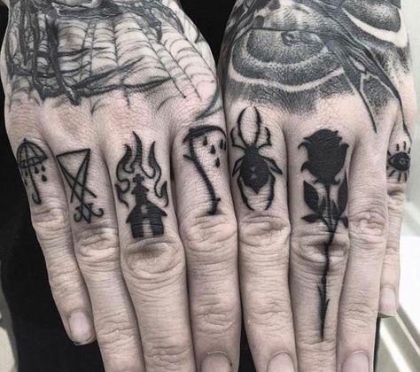 Side Finger Tattoos, Connecting Tattoos, Finger Tattoo Ideas, Crow Tattoo Design, Finger Tats, Knuckle Tattoos, Hand And Finger Tattoos, Finger Tattoo Designs, Hand Tats