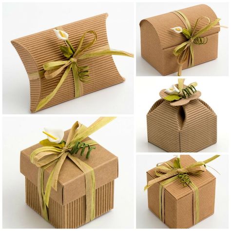 Natural Diy Kraft Corrugated Wedding Rustic Favour Gift Box Shabby Chic Vintage 77D Creative Diy Gifts, Vintage Ideas, Diy Holiday Gifts, Rustic Wedding Favors, Shabby Chic Vintage, Diy Gift Box, Diy Box, Box Gift, Chic Vintage