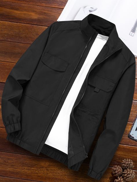 Winter Wear For Men, Guys Fashion Casual, Men Office, Men Outerwear, Mens Black Jacket, Men Jackets, Men Fashion Casual Shirts, Book Clothes, Boy Character