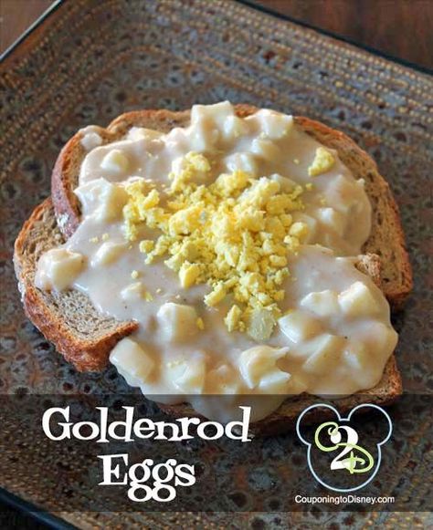 Goldenrod Eggs, Goldenrod Recipe, Dinner Sides Recipes, Morning Recipes, Morning Recipes Breakfast, Breakfast Ingredients, Tasty Breakfast, Golden Rod, Eggs Recipe