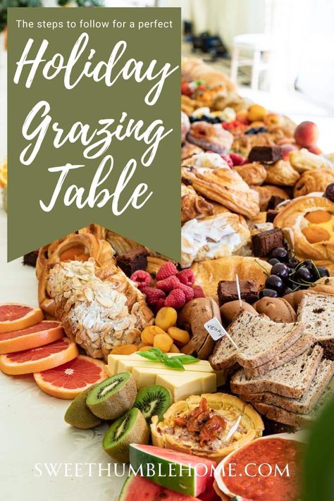 "Embark on a festive culinary journey with our Christmas Grazing Table! Packed with delightful cheeses, charcuteries, fruits, and sweet surprises, it's the perfect addition to your holiday celebrations. Revel in the magic of creating your very own grazing table. #ChristmasGrazingTable #HolidayGrazingTable #HolidayParties #ChristmasCharcuterie" Grazing Table Thanksgiving, Christmas Themed Grazing Table, Christmas Grazing Table Ideas Diy, Christmas Breakfast Grazing Table, Holiday Appetizer Table Display, Christmas Charcuterie Grazing Table, Christmas Eve Grazing Table, Christmas Dinner Grazing Table, Christmas Grazing Tables