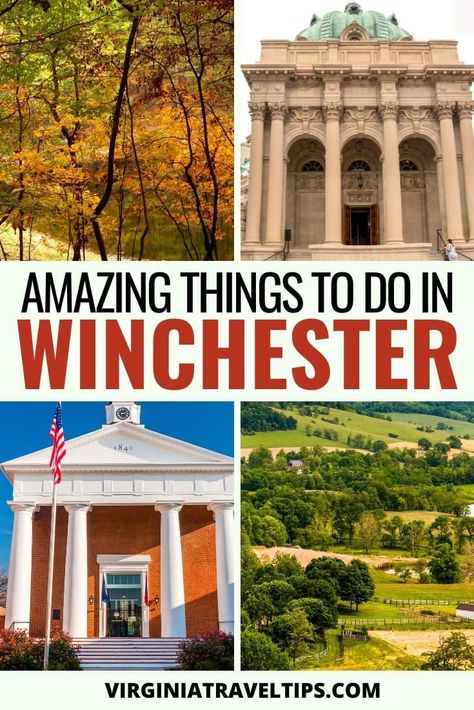 12 Interesting & Diverse Things to Do in Winchester, VA | What to do in Winchester #winchester #virginia #winchesterVA | Visit Winchester | Travel to Winchester | Winchester Virginia | Shenandoah National Park | Day trips from Washington DC | Places to visit in Virginia | Virginia sightseeing | Virginia Cities | Virginia History Places To Visit In Virginia, Travel Virginia, Winchester Virginia, Virginia History, Park Day, Usa City, Winchester Va, Trip Destinations, Travel America