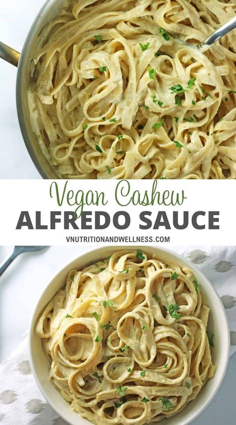 Cashew Fettucini Sauce, Cashew Based Pasta Sauce, Cashew Cream Pasta Recipe, Fettuccini Alfredo Vegan, Cashew Cream Pasta Sauce, Cashew Alfredo Sauce Vegan, Vegan Cashew Alfredo Sauce, Creamy Cashew Pasta Sauce, Creamy Cashew Sauce