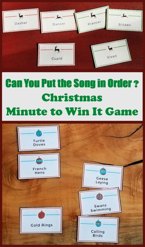 Minute To Win It Games Christmas, Minute To Win It Christmas, Christmas Minute To Win It, Christmas Song Games, Community Christmas, Countdown Ideas, Virtual Team Building, Christmas Games For Adults, Printable Christmas Games