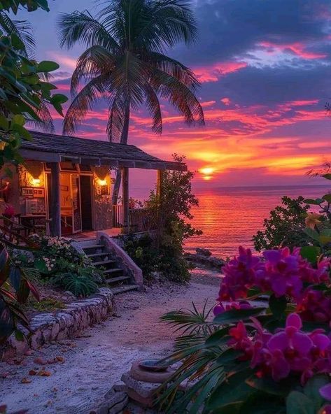 Beach Shack, Pretty Landscapes, Dream Travel Destinations, Dream Holiday, Summer Wallpaper, Sunset Pictures, Alam Yang Indah, Tropical Islands, Beautiful Places To Travel