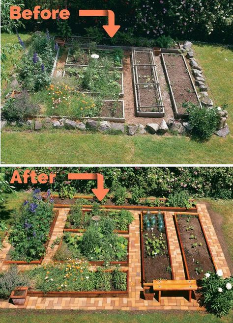 Farm Garden Layout, Backyard Garden Layout, Homestead Farm, Brick Garden, Potager Garden, Backyard Vegetable Gardens, Garden Design Layout, Farm Garden, Garden Planner