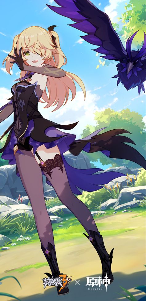 Honkai Impact Fischl, Fishel Genshin Impact, Fischl Wallpaper, Fischl Cosplay, Genshin Impact Fischl, Fischl Genshin Impact, Hottest Anime Characters, Honkai Impact, I Forgot