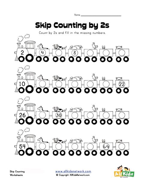 skip counting by twos worksheet Kindergarten Math Worksheets Counting, Skip Counting Worksheets, Counting In 2s, Skip Counting By 2, Counting By 2's, Teaching Counting, Counting For Kids, Counting Worksheets, Worksheet For Kids