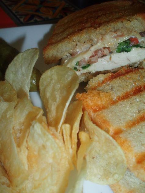 Chicken Pomodori Panini Recipe Chicken Pesto Panini, Panini Recipe, Leftover Chicken Breast, Garlic Pesto, Corner Bakery, Panini Sandwich, Panini Recipes, Panini Sandwiches, Recipe For Chicken