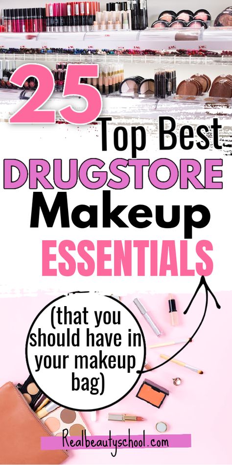 Drugstore Beauty Must Haves, Best Inexpensive Makeup, Cvs Makeup Must Haves, Drugstore Makeup Must Haves 2023, Best Drugstore Makeup Over 40, Best Makeup Products 2023, Best Drugstore Makeup 2024, Best Cheap Makeup Products, Makeup Basics Products