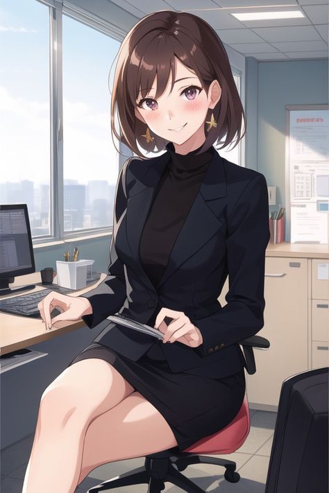 Office Anime Lady, Anime Office Lady, Lady Anime, Office Ladies, Anime, Quick Saves